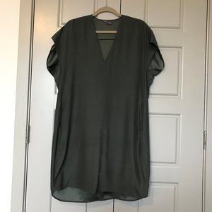 Vince Pull On Olive Silk Dress - Size Small - NWOT